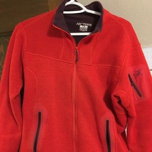 Red Arcteryx Sweater Jacket
